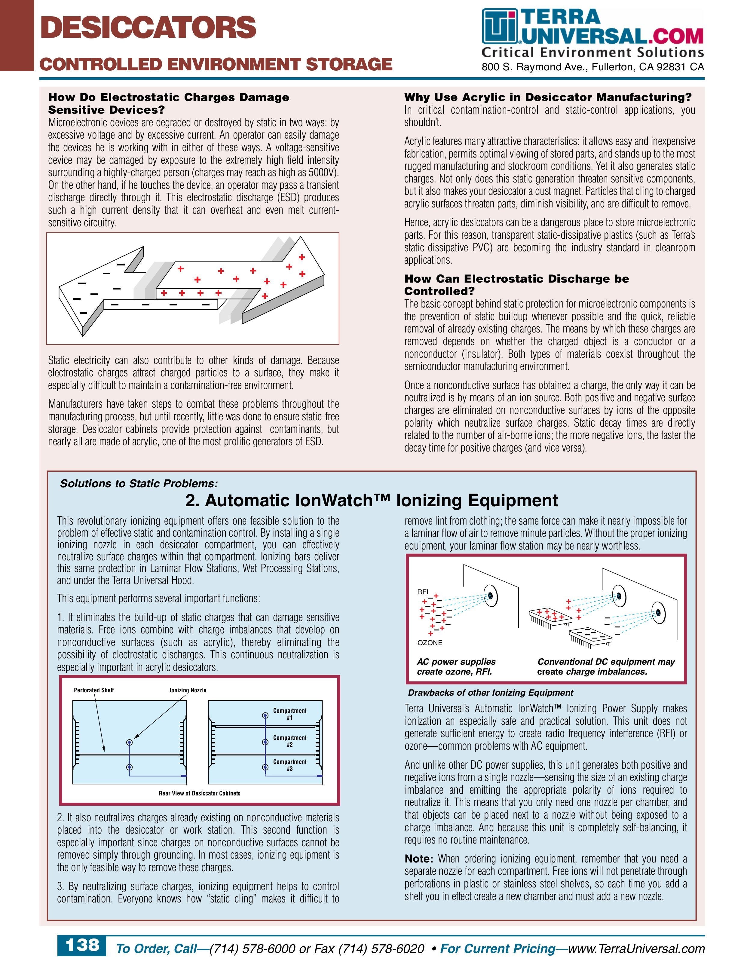 Faraccator Desiccators – Quick Reference Guide, Page 2