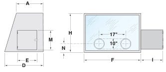 Series 600 Glove Box Dimensional Illustration