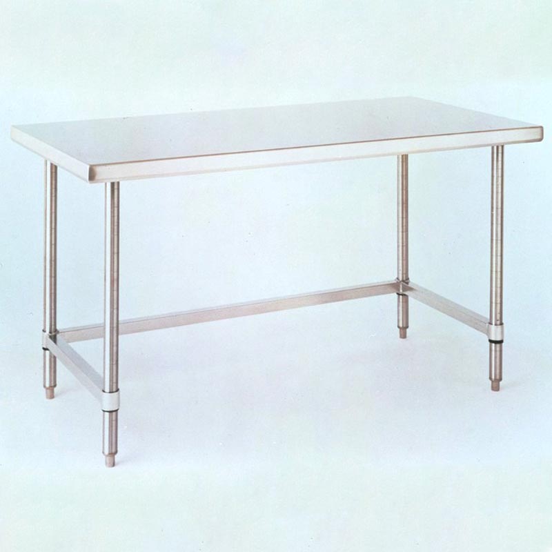 InterMetro Solid Top Cleanroom Table With 3 Sided Frame