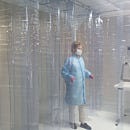 Flexible Strip Shields and Panel for Softwall Cleanrooms