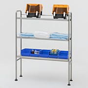 Storage Rack; Perforated, 304 Stainless Steel, 48 W x 28 D x 72 H, 5  Shelves