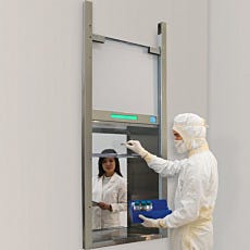 Cleanroom Pass-Through Chamber with Slide-Up Door