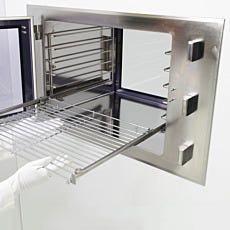 Stainless Steel Slide-Out Pass-Through Shelves