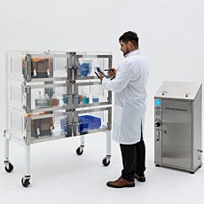 nitrogen purge cabinet with automatic humidity control and nitrogen generator