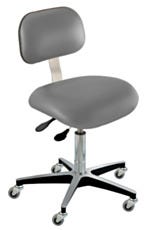 BioFit Upholstered Desk High Pebble Vinyl Chair With Conclave Backrest