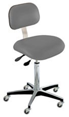 BioFit Upholstered Bench High Pebble Vinyl Chair With Conclave Backrest