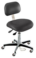 BioFit Static Control Desk High Black Vinyl Chair ESD Safe Casters With Conclave Backrest