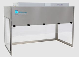 Benchtop Vertical Laminar Flow Hood with Static-Dissipative Side Panels