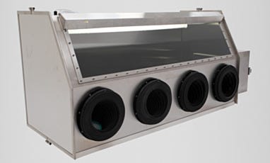 Stainless Steel 4-Port Glove Box Isolator