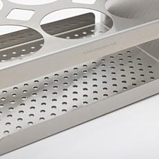Compartment holder with perforated base