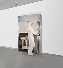 Roll-Up Door Cart Pass-Through Chamber