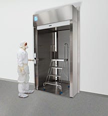 Pass-Through, Roll-Up, SS, 63.75''W x 50.125''D x 104.875''H, Floor Mount w/Brackets