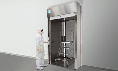 Floor Mount Roll-Up Passthrough Chamber