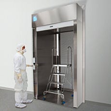 Floor Mount Roll-Up Pass-Through Chamber