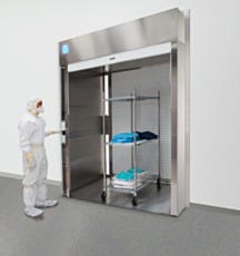 Pass-Through, Roll-Up, SS, 82.75''W x 50.125''D x 104.875''H, Floor Mount w/Brackets