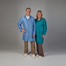 NASA Blue long labcoat by Uniform Technology