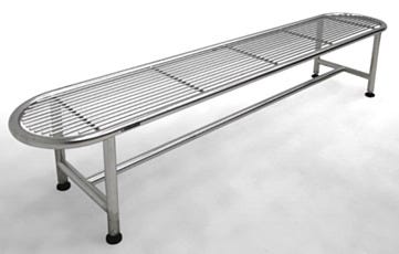 Cylinder Frame Rod Top Long Gowning Room Bench