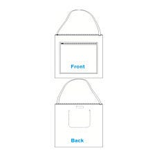 front and back view of cleanroom carry bag by Uniform Technology