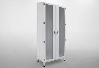 Garment Storage Cabinet Steel With Acrylic Window No Overhead
