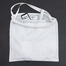 Cleanroom tool and garment bag with ESD-safe fabric for ISO 5 Class 100 cleanrooms