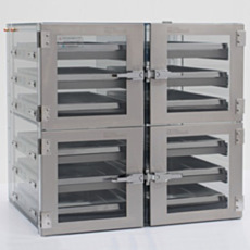 ESD-Safe desiccator cabinet with faraday cage design and sliding trays