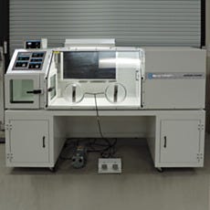Anaerobic chamber floor stand on casters with Bactron chamber