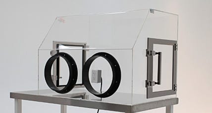 Mail Handling Acrylic Glovebox