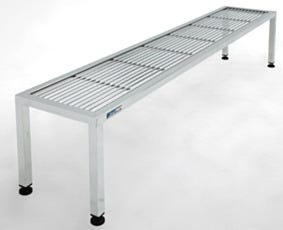 Stainless Steel Rod Top Gowning bench