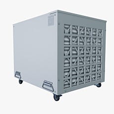 HEPA filtered air handler powder coated steel