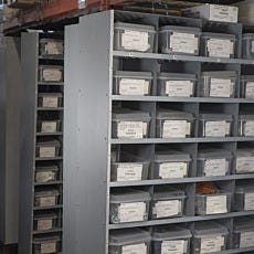 Hardware storage racks