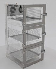IsoDry 3-Chamber Acrylic Desiccator Cabinet