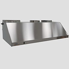 Wall-mounted 304 stainless steel canopy fume hood for laboratory-use