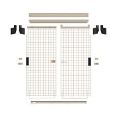 MQSEC55-SLKIT SlideSecure Sliding Door Retrofit Kit for 48″ Long MetroMax Security Shelving by Metro