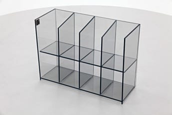 Cleanroom Static Dissipative PVC Benchtop 8 Slot Organizer Bin