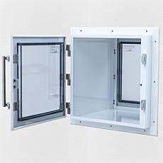 Powder-Coated Steel Pass-Through Chamber