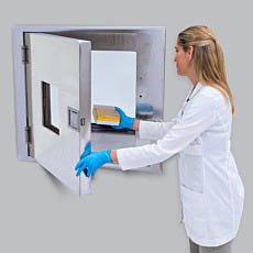 Fire-Rated Passthrough Door Window with Model