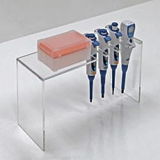 Pipette shelf rack made of acrylic plexiglass