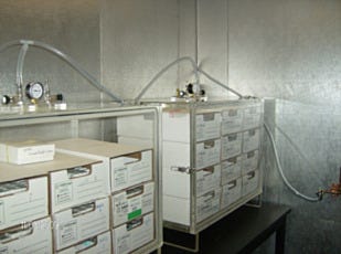 Acrylic plexiglass vacuum desiccator cabinets for cold room storage