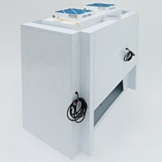 Back-side view of polypropylene wet etching and cleaning station