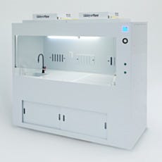 Polypropylene wet station for RCA silicon wafer cleaning, wet etching and rinsing