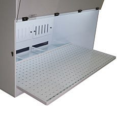 Laminar Flow Containment Hood; Non-Recirculating, Polypropylene, Whisperflow