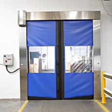 view of rite-hite split door closed