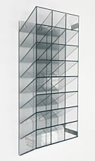 wall mount ValuLine™ Static Dissipative PVC 24 Compartment Safety Glasses Holder for protective eyewear goggles