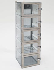 5-chamber Static-Dissipative PVC IsoDry Desiccator Cabinet