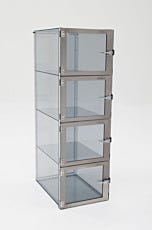 Desiccator Cabinet Wafer Box 4 Chamber Static Dissipative PVC