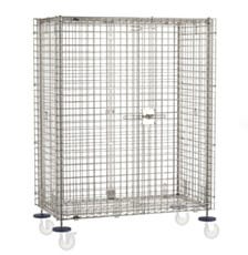 Metro Super Erecta Stationary Security Shelving Unit w/Hinge Door
