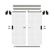 SEC56C-SLKIT SlideSecure Sliding Door Retrofit Kit for 60″ Long Super Erecta Security Shelving with Chrome Finish