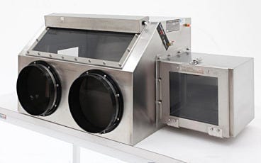 stainless steel inert atmosphere glove box for medical devices