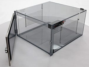 Static Dissipative PVC Desiccator Cabinet Open