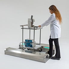Automatic sticky mat shoe cleaner for cleanroom carts and personnel